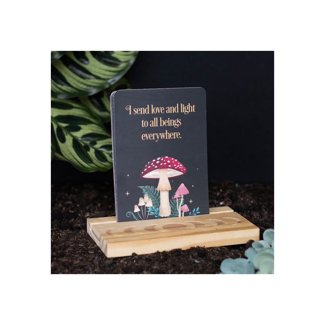 Affirmation Cards with Wooden Stand