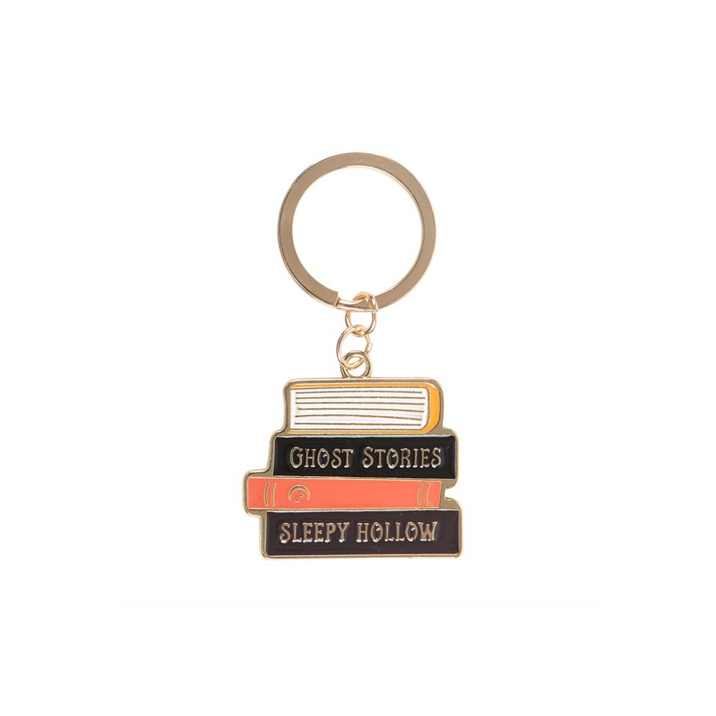The Haunted Library Book Stack Keyring