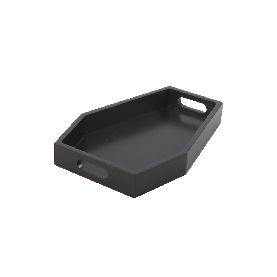 Plain Black Coffin Trinket Tray