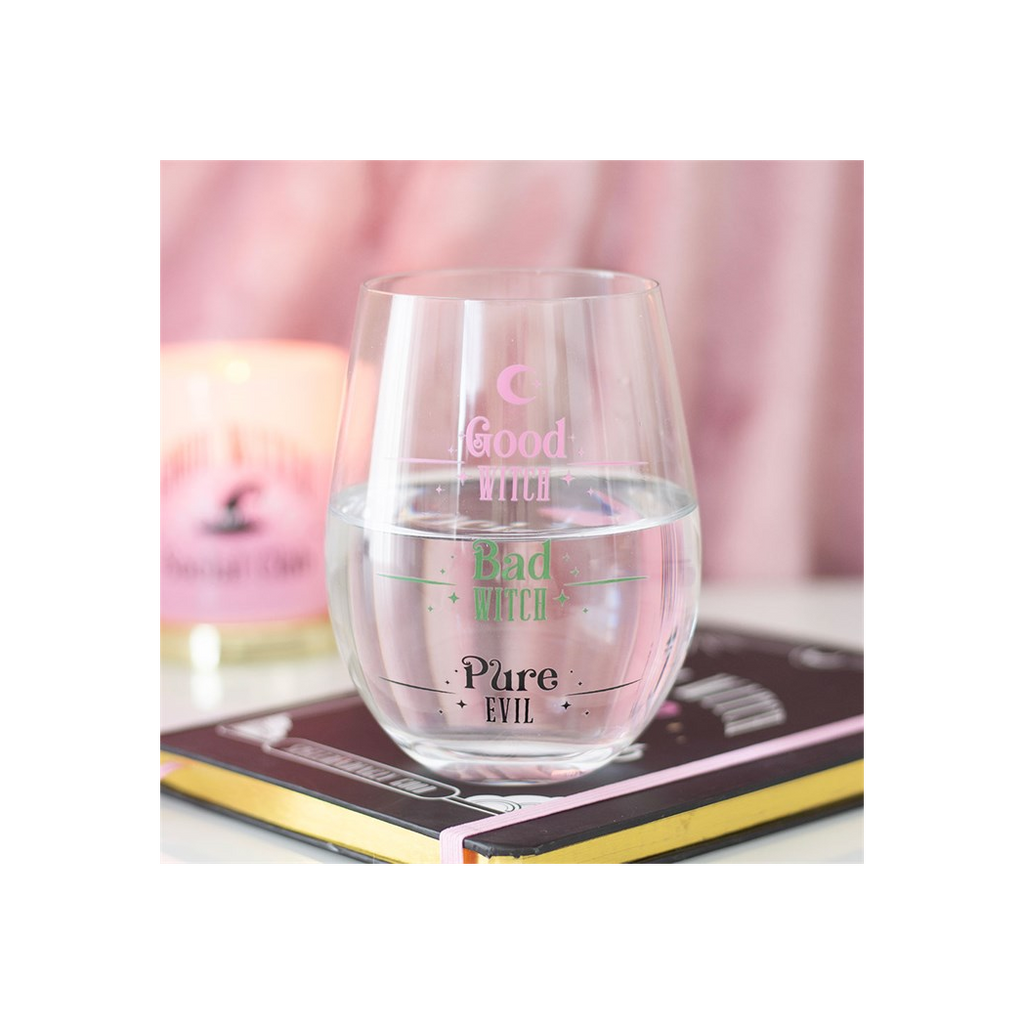 Good Witch, Bad Witch Stemless Glass