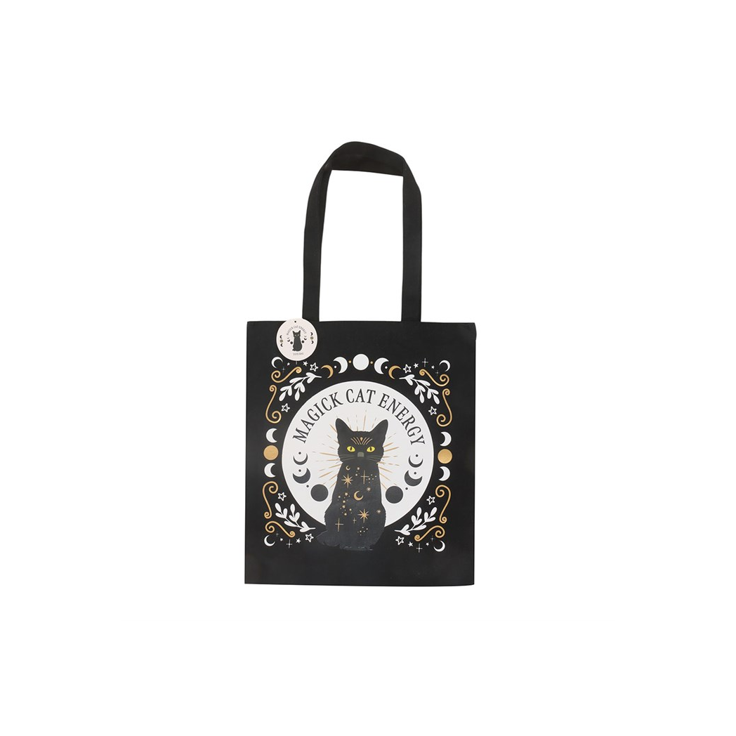 Black Magick Cat Energy Tote Bag