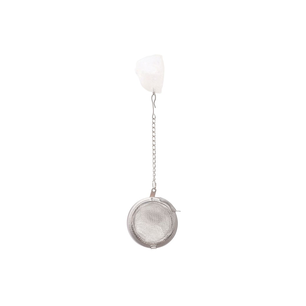Intuition Double Walled Glass Mug with Aura Crystal Tea Infuser