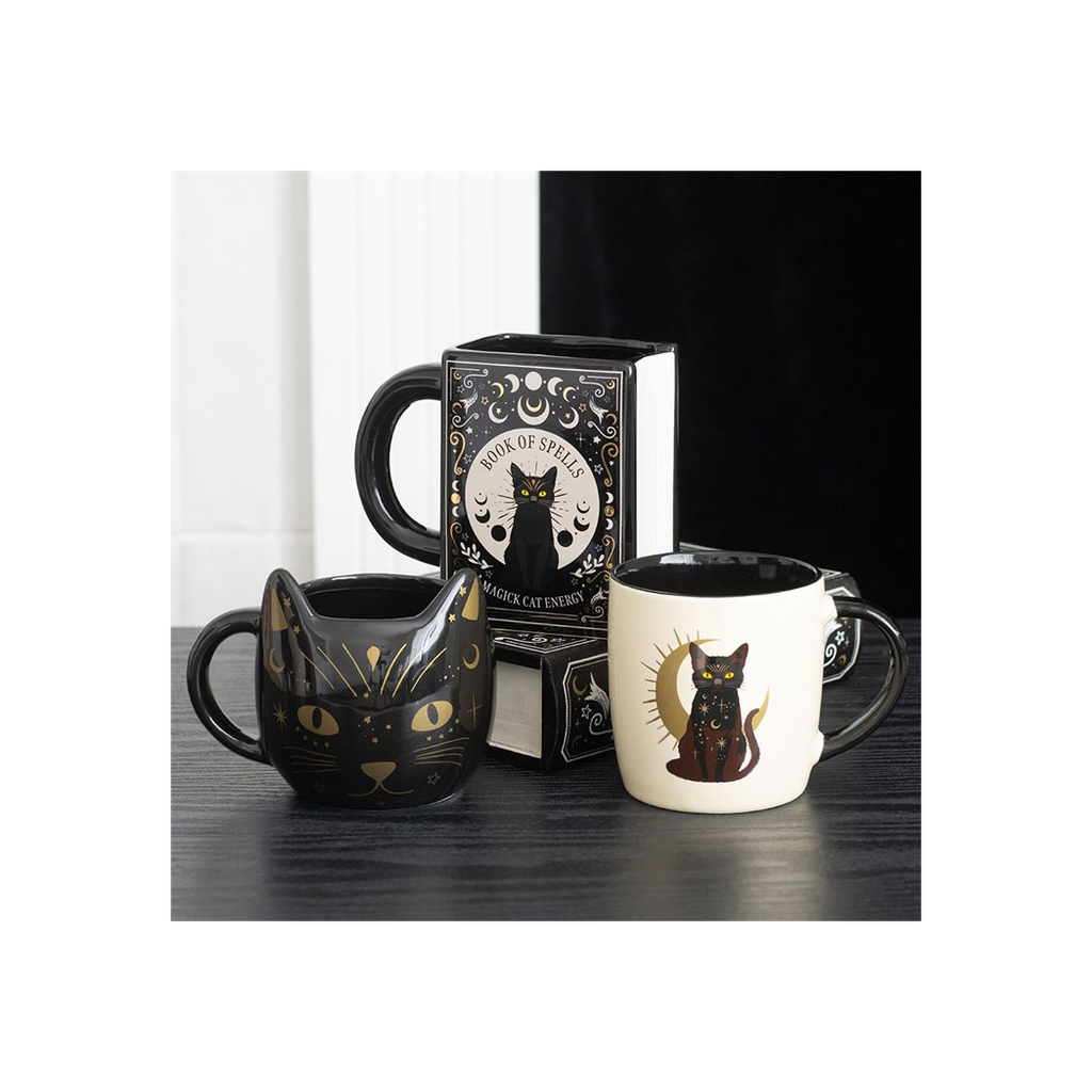 Magick Black Cat Face Mug