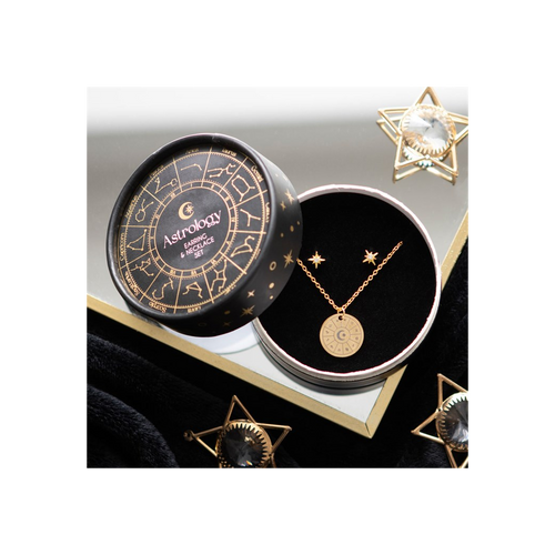 Astrology Wheel Earring and Necklace Set