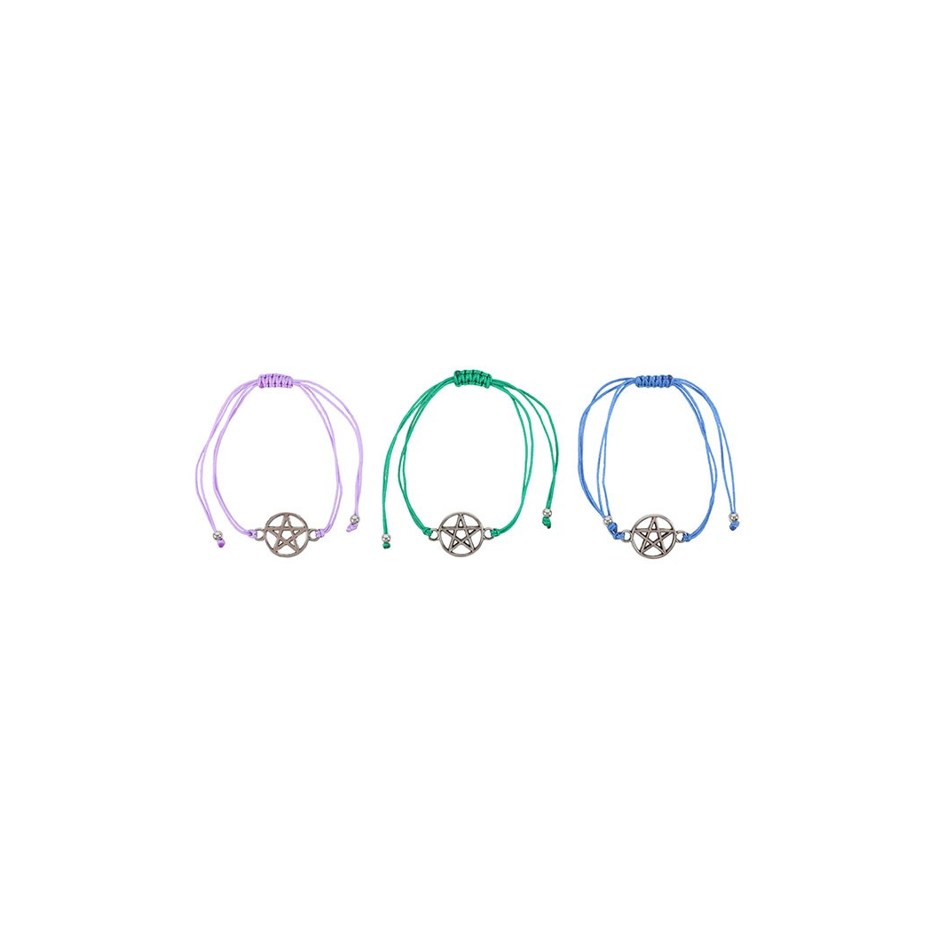 Set of 3 Coven Sisters Pentagram Bracelets