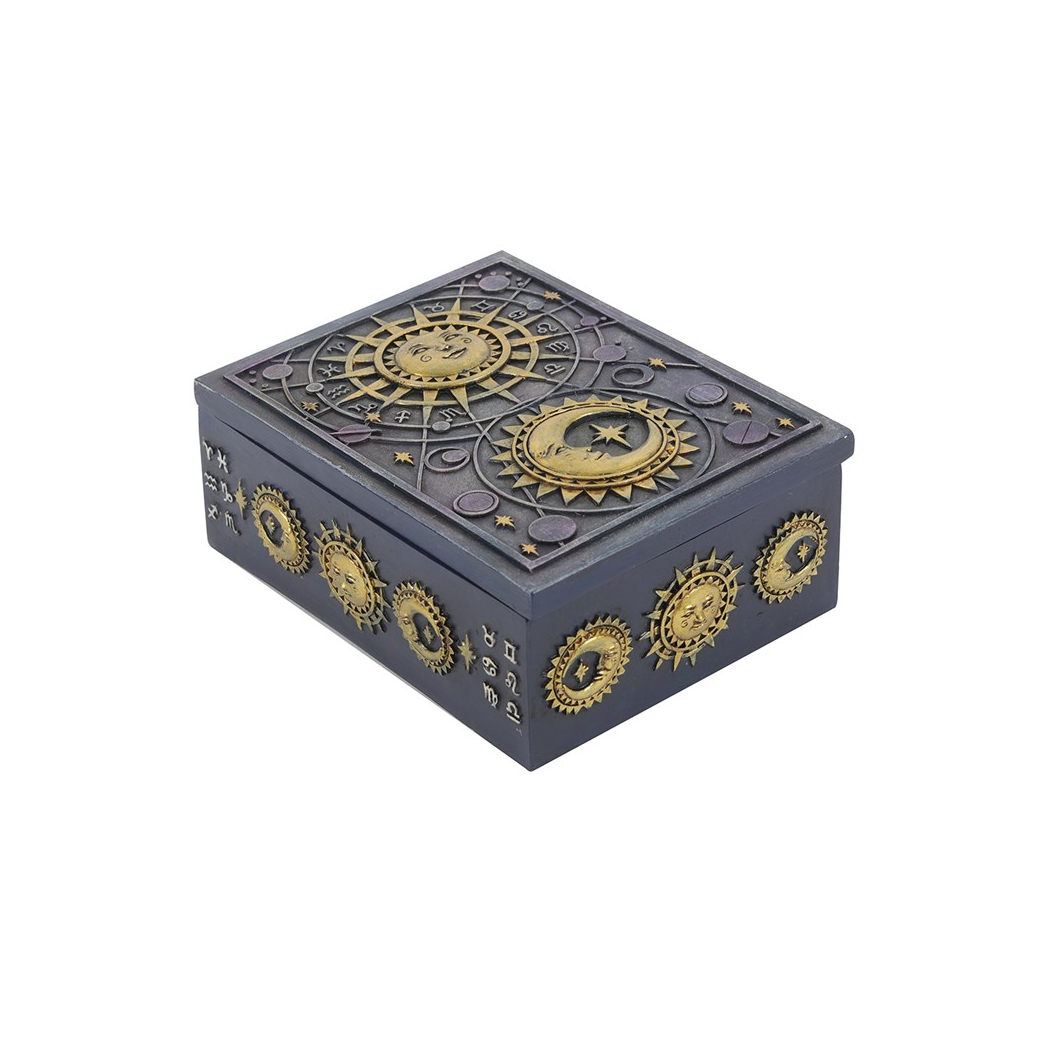 Sun and Moon Resin Storage Box