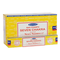 Set of 12 Seven Chakra Incense Sticks by Satya
