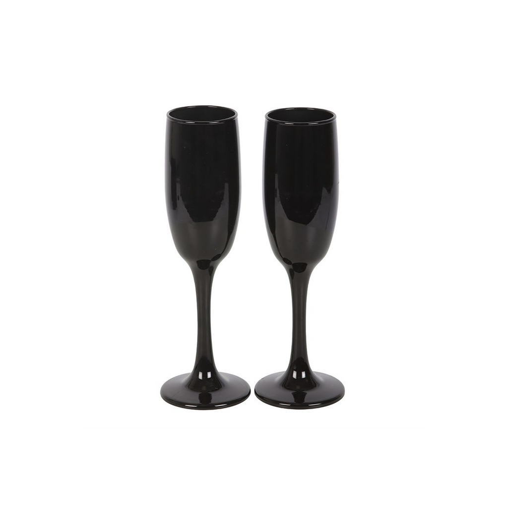 Set of 2 Dead Thirsty Champagne Flutes
