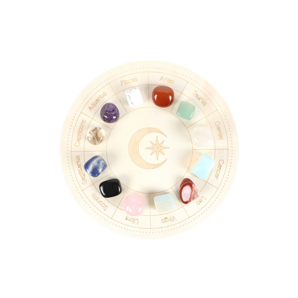 Astrology Wheel Crystal Grid Set