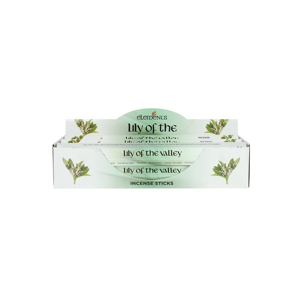 Set of 6 Packets of Elements Lily of the Valley Incense Sticks