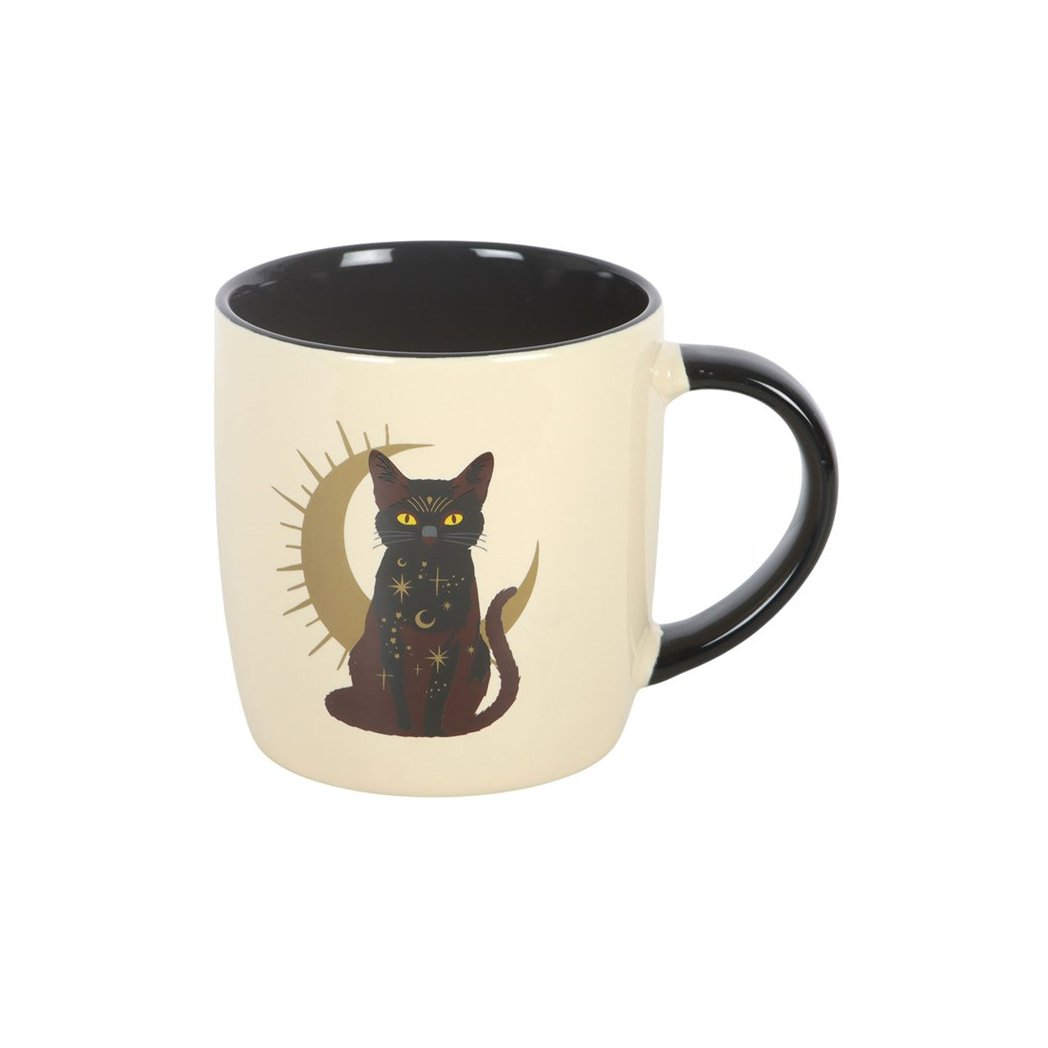 Sitting Magick Black Cat Mug