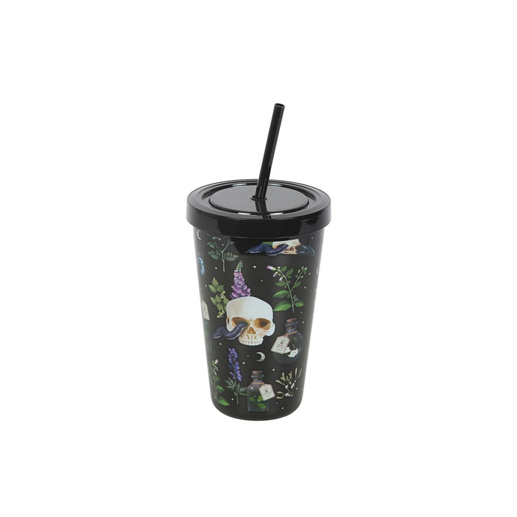 Venom & Vines Print Tumbler with Straw