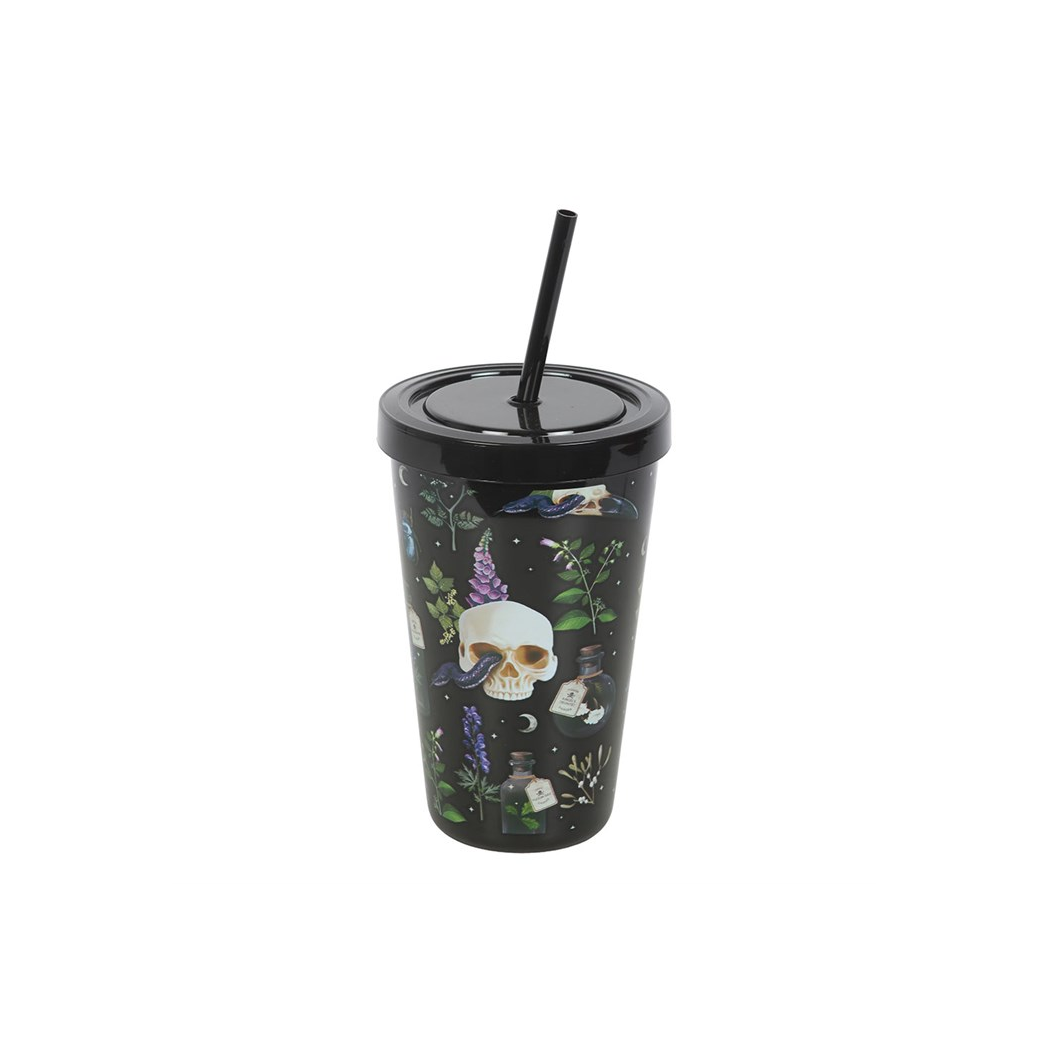 Venom & Vines Print Tumbler with Straw