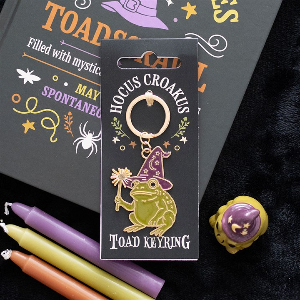 Hocus Croakus Magic Toad Keyring