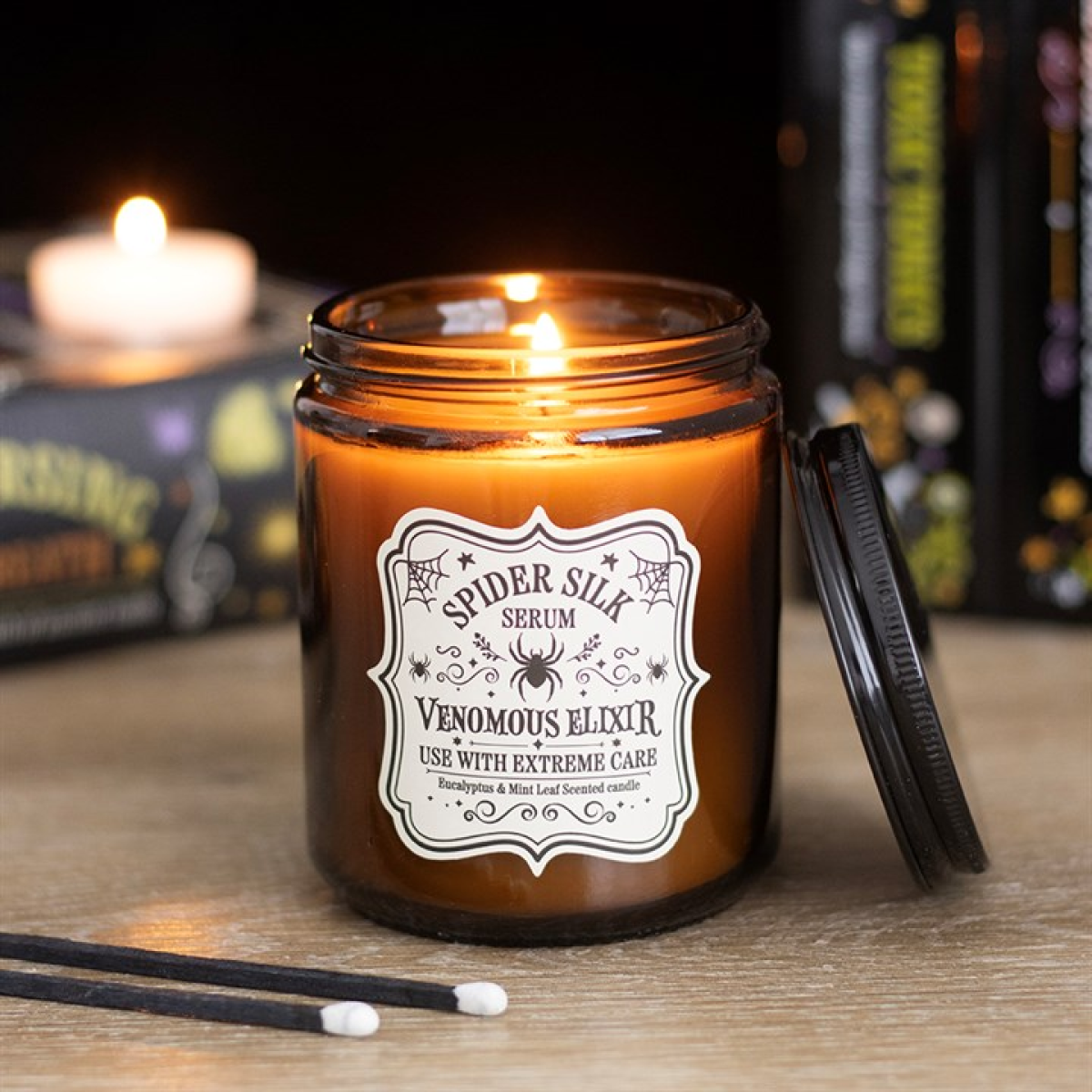 Spider Silk Serum eucalyptus and mint scented candle