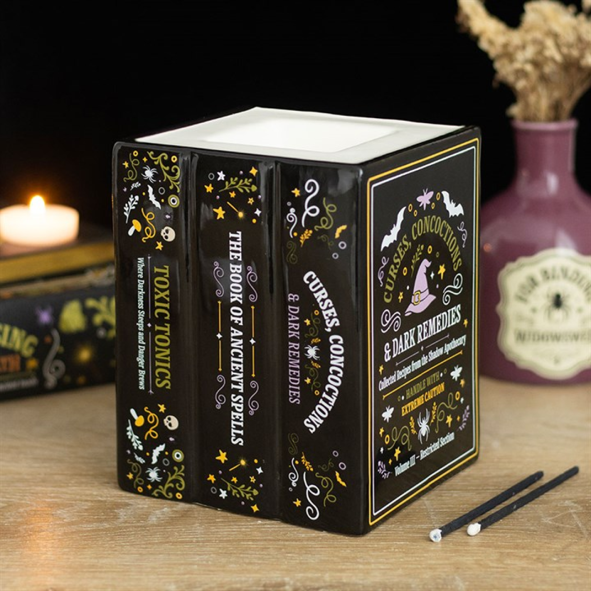 Witch's Apothecary Book Shaped Oil Burner product image 1